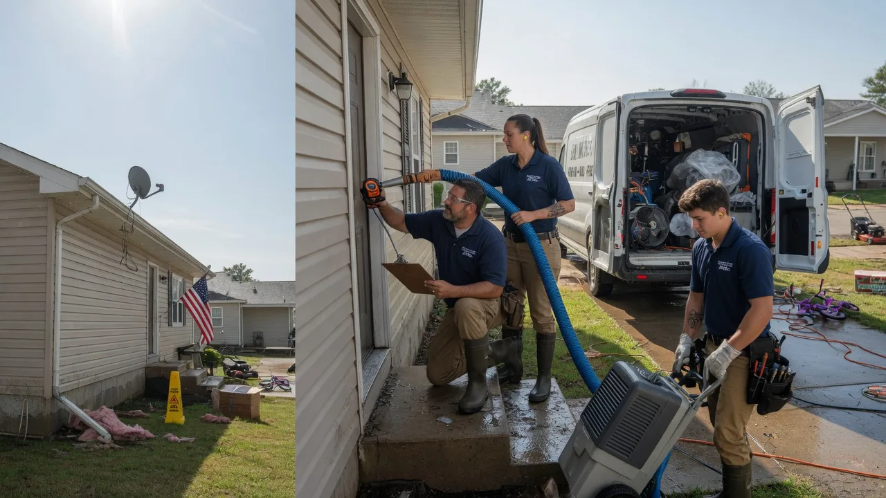 Ceiling Water Damage Restoration in Greeley, IA near me